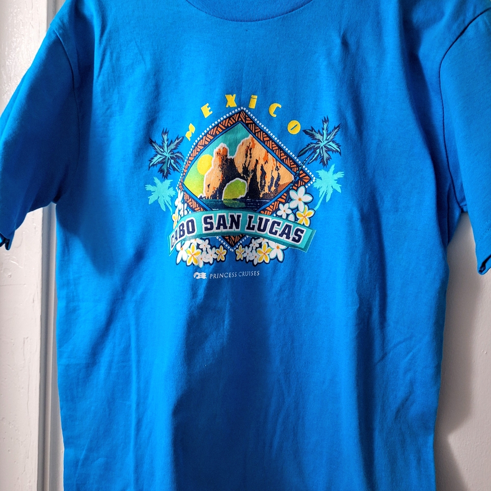 Cabo San Lucas Blue T-Shirt. Princess Cruises. NWT